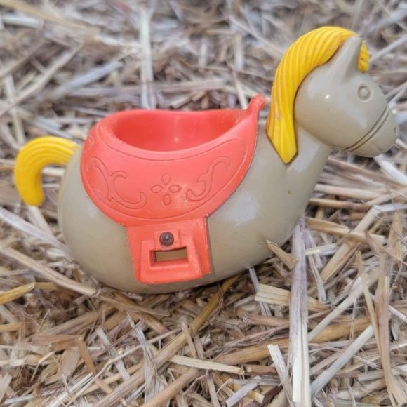 Vintage Hasbro Weeble Wobble West Western Ranch Horse & Blonde Flower Girl - Picture 4 of 13